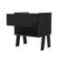 Table de chevet 1 tiroir noir Wengue