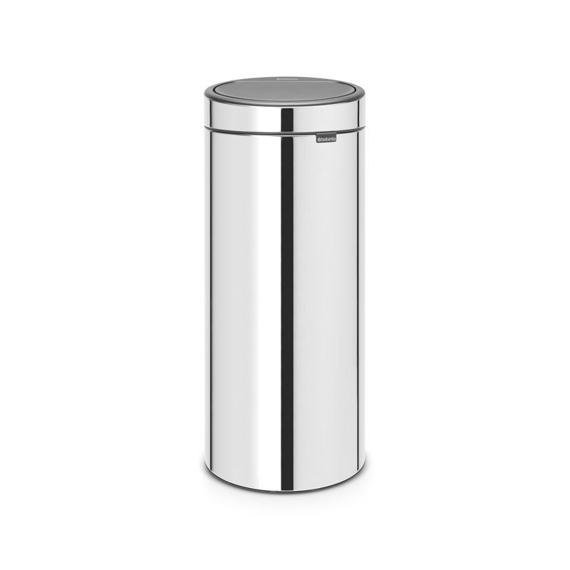 Brabantia 30 Litre Touch Bin, Brilliant Steel