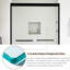 44-48" W × 72" H Double Sliding Shower Door With Explosion Proof Film-116650955