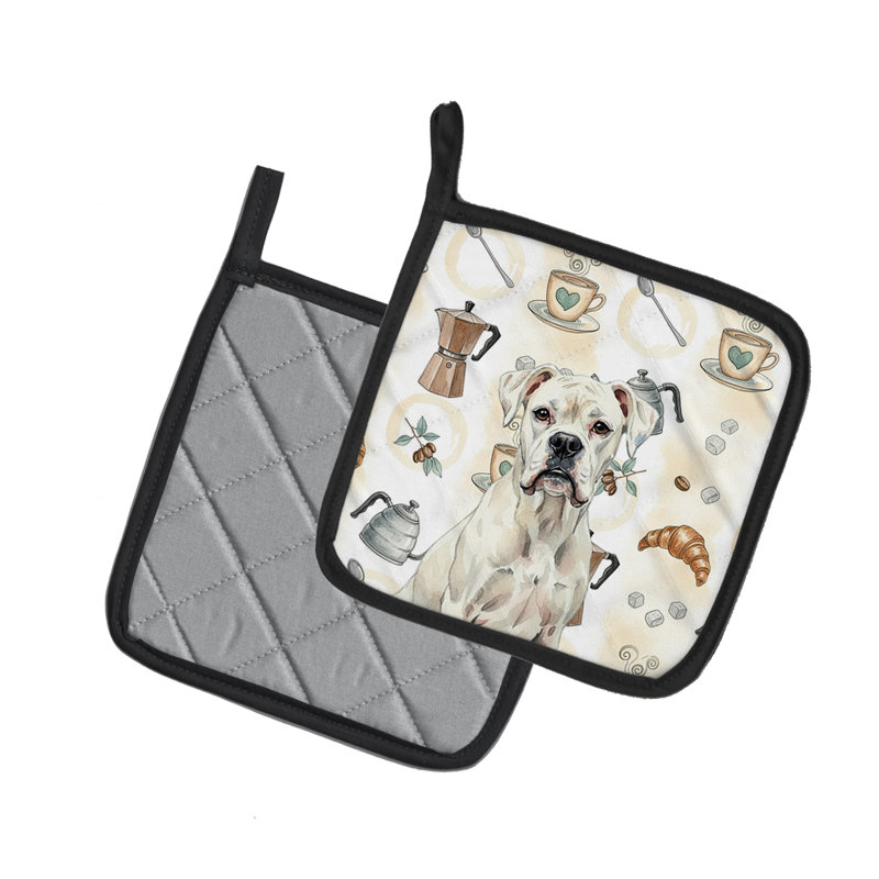 Paire de porte-cafetières White Boxer