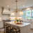 2 - Light Fabric Shade Kitchen Island Pendant