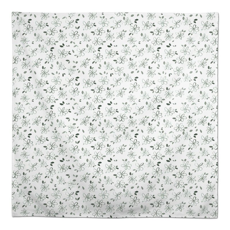 Abdul-Haadi Floral Square Tablecloth, Green