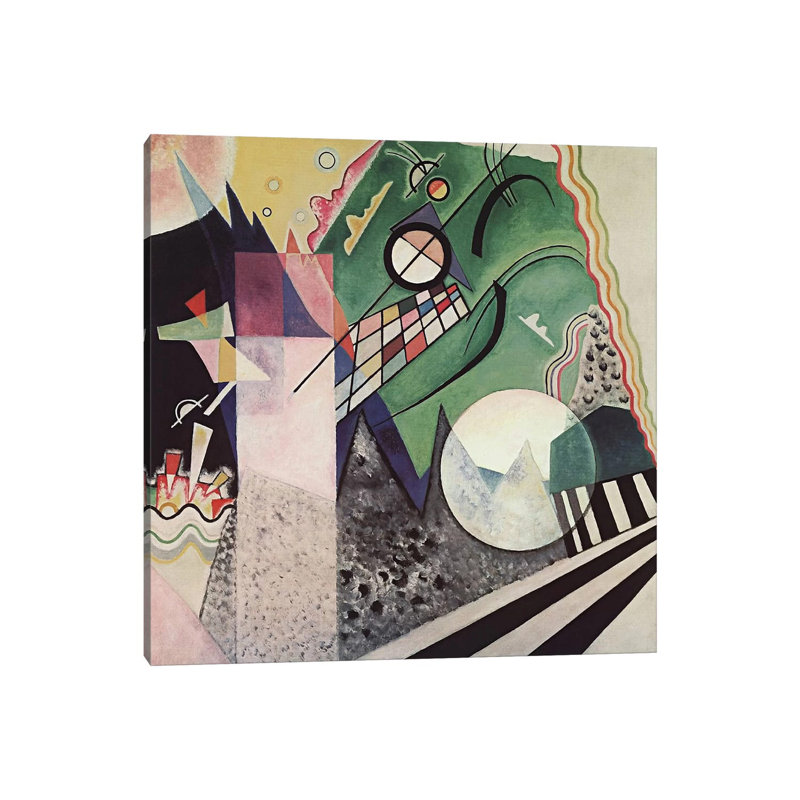 Green Composition by Wassily Kandinsky - Wrapped Canvas Painting, 30.48 cm H x 30.48 cm W