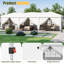 Pop Up Canopy Tent - Abri extérieur avec parois latérales amovibles et hauteur réglable pour le camping-123029076-123029077