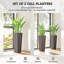 Ensemble de 2 pots à fleurs hauts-1186128814