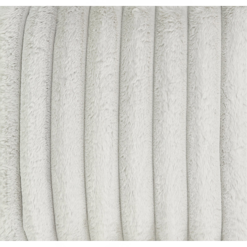 Méridienne 40 po Minky Dove, Polyester gris clair