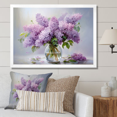 Lilacs Romantic Impression III On Canvas Print