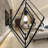 27.5"L Carmen Industrial Black Square Shade Pendant