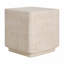 Ensemble de 1 table d'appoint d'extérieur MGO, finition travertin beige
