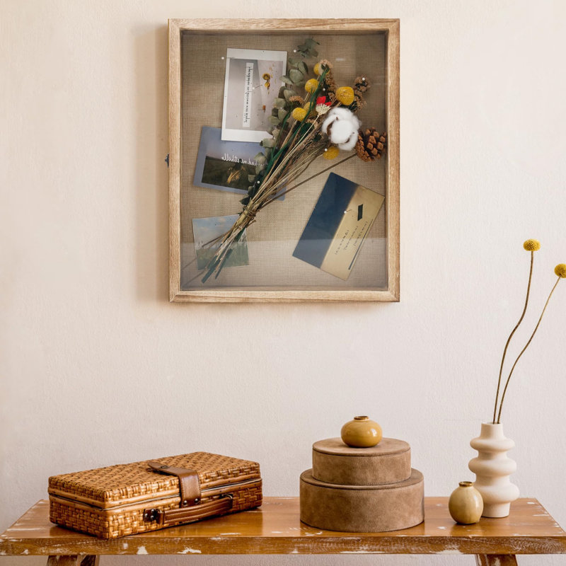 Shadow Box Frame, 16" H x 13" W x 2.5" D, Carbonized Black