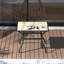 Table de salle à manger d'extérieur pour terrasse en métal