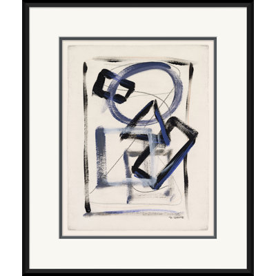 Abstract Shapes In Blue 8 Giclee Print