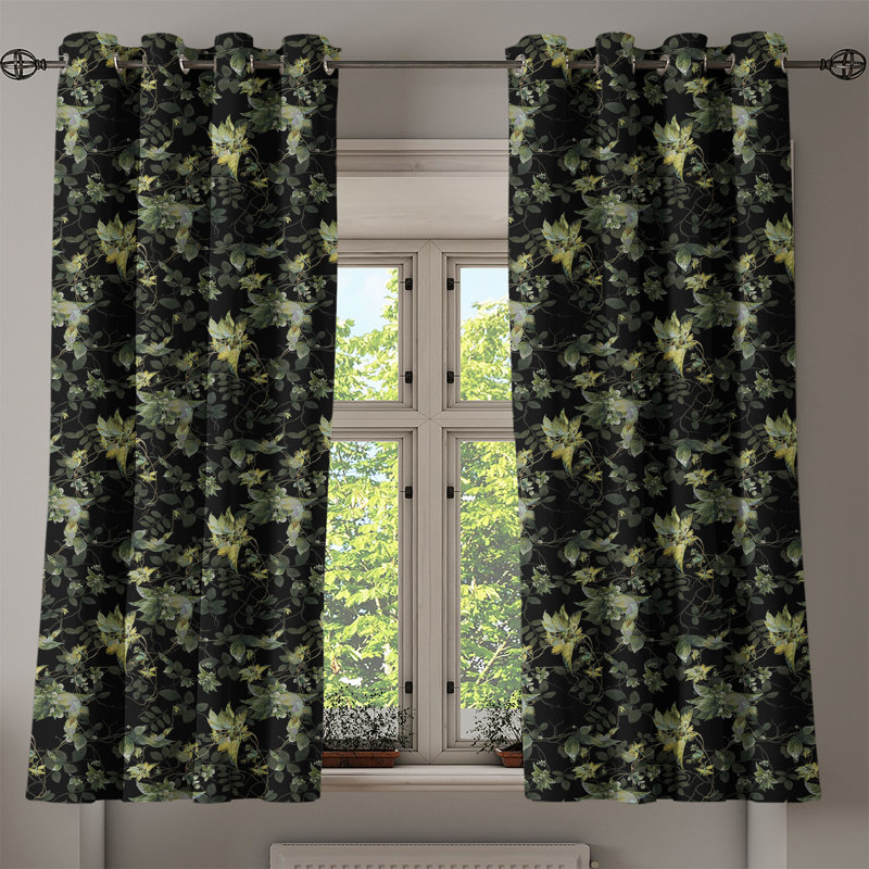 Semi Sheer Curtain Pair