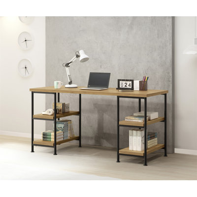 Bureau en chêne doré (sans les chaises de bureau)