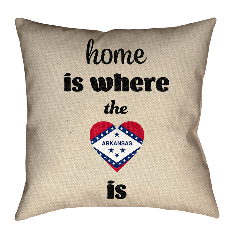 Coussin décoratif arkansas in,, 18 po x 18 po, Simili suède - intérieur