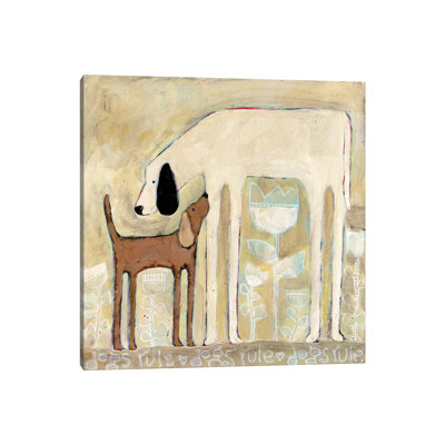 «Dogs règle» par Teresa Kogut, reproduction d'art sur toile tendue
