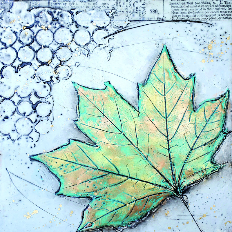 «Channeling Fall» par Brit Hallowell - impression, H 12 po x l 12 po, Toile tendue