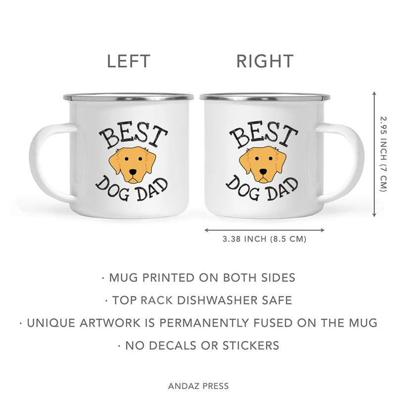 Grande tasse à café « Best Dog Dad », Labrador Retriever