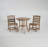 3-Piece Outdoor Dining Set,HDPE Round Patio Table and 2 Armless Chairs-1063557372