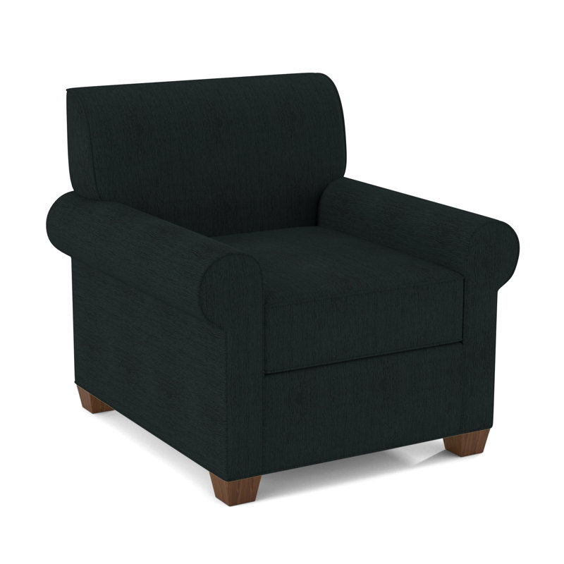 Finn Armchair, Cardigan Coal, Montana Walnut
