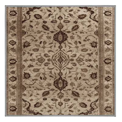 Tapis persan gris lavable à la machine