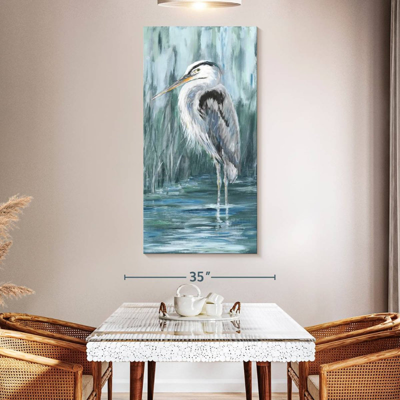 Brampt Standing Still Heron, 54" H x 27" W