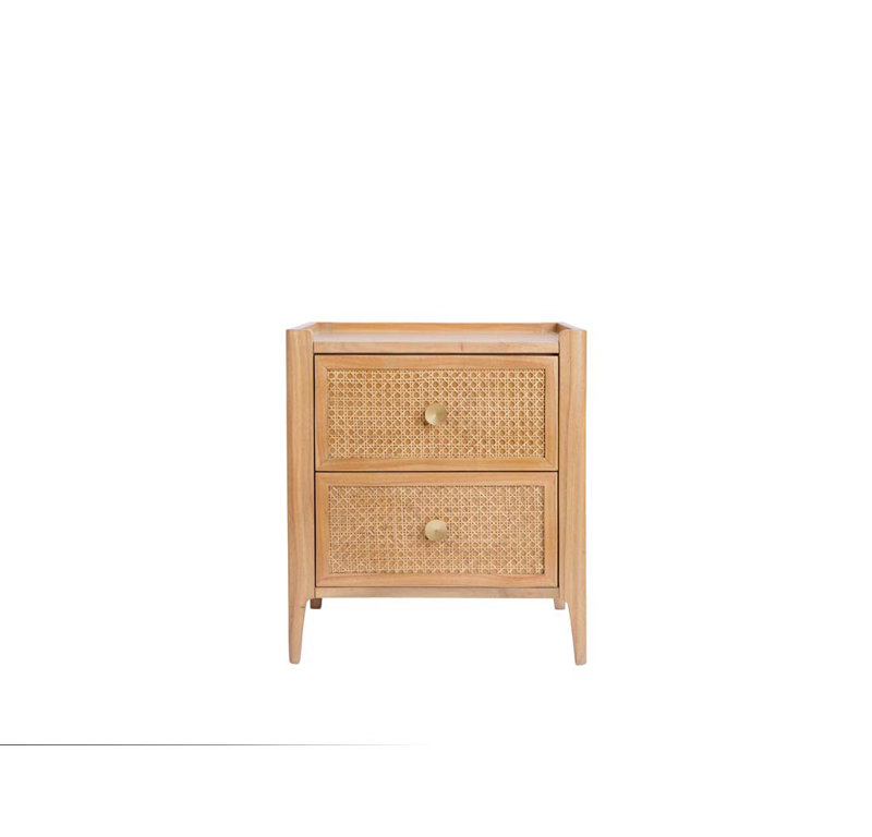Amilyn 51.6cm W Solid Wood Bedside Table