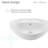Ivy 23 Oval Ceramic Vessel Sink