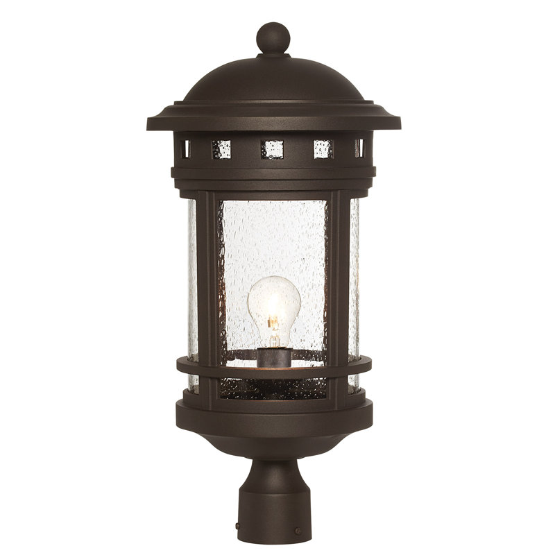 Lisette 1 - Bulb Outdoor Wall Lantern, Oil Rubbed Bronze, 16.25" H x 9" W, Seedy