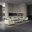3 Pieces Outlander Sofa Set Off White Italian Leather-2693981