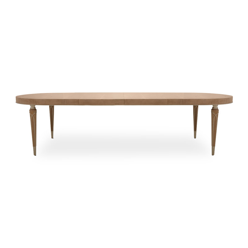Villa Cherie Extendable Oval Dining Table, Caramel