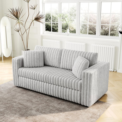 Arne Gray Living Room Modular - 106.3" With Fabric And Functional Design Bedroom & Furniture Soft Storage