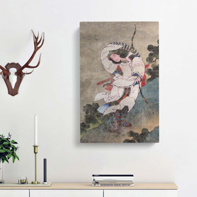 Empress Jingu by Katsushika Hokusai - Wrapped Canvas Painting