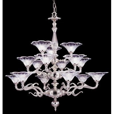 Yancy 15 - Light Dimmable Tiered Chandelier