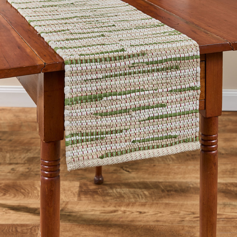 Christmas Barn Chindi Table Runner 13", 36" L x 13" W