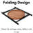 Solid Wood Tray Top End Table