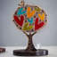 Tree with Hearts and Bird Sculpture