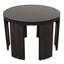 Fluted Solid Wood End Table