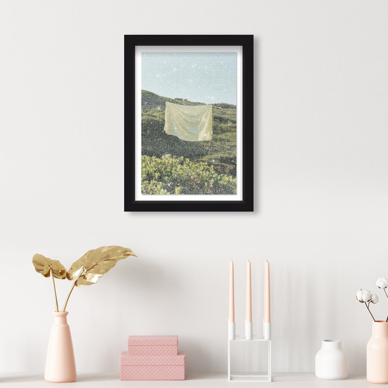 Floating Cotton II Print by Oliver Gal, 31.5"H x 21.5"W, Black Shadowbox