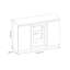 Moua 135.4cm Sideboard-1050405971