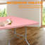 Table pliante rose de 6 pi, table en plastique portative pour le camping, les pique-niques, les fêtes, table pliable à haute charge-1578136726