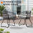 6 - Person Metal Patio Dining Set With Removable Cushions And Umbrella Hole-624714053