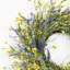 Couronne de porte artificielle 24 po avec fleurs et fleurs-2102860595