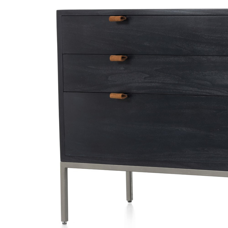 Trey 3 - Drawer Dresser, Black Wash Poplar