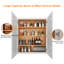 24"W * 30"H * 12"D Shaker White Wall Kitchen Cabinet with Adjustable Shelves-814792622-814792613