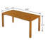 Table de salle à manger 70,28 po
