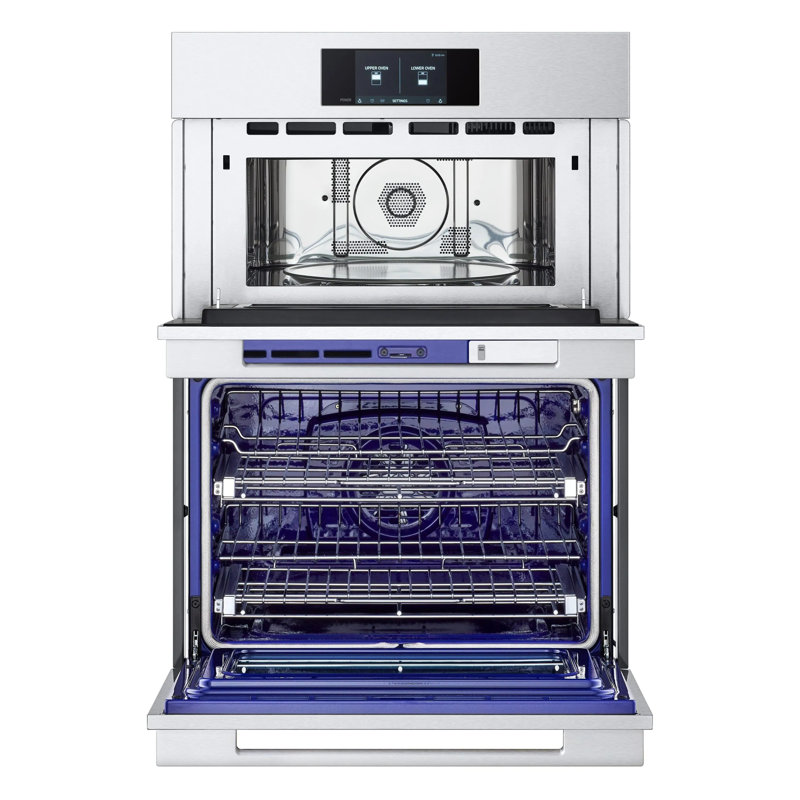 30" Matte Black Smart Combination Wall Oven
