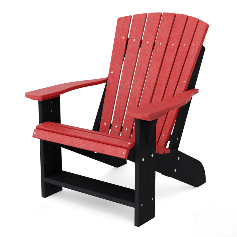 Heritage Adirondack Chair, Cardinal Red/Black