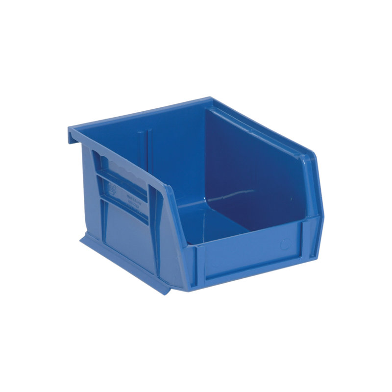  QUS210BL Ensemble de 24 bacs de rangement ultra-résistants empilables et suspendus L 6 po x l 5 po x H 3 po, 66.66, Blue