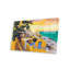 «Santorini at Sunset» par Ievgeniia Bidiuk - impression sans cadre